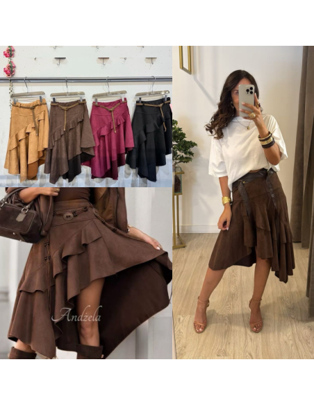 FALDA ANTELINA ASIMÉTRICA