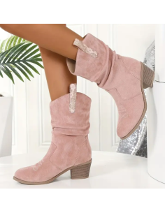 BOTINES COWBOY ANTELINA ROSA 2