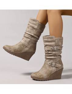 BOTAS CUÑA HEBILLA 2