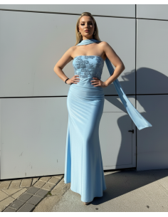 VESTIDO LARGO LENTEJUELAS