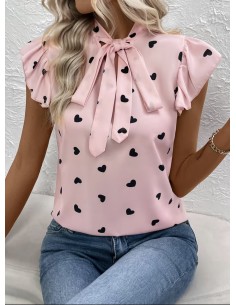 BLUSA ROSA CORAZONES