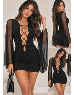 VESTIDO CORTO NEGRO